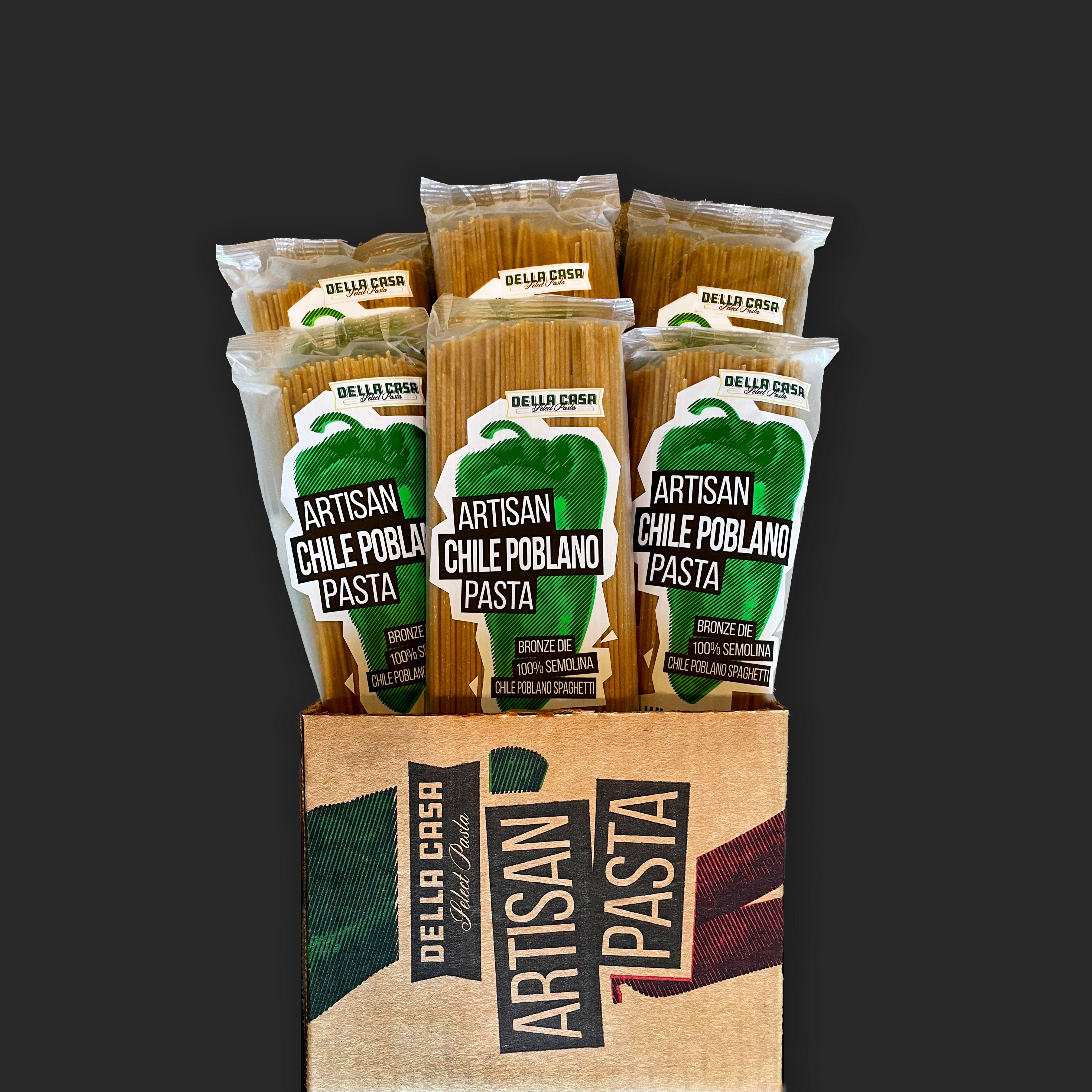 Select Pasta Premium Artisan Chile Poblano Flavored Spaghetti - 6 PACK – Della Casa ...